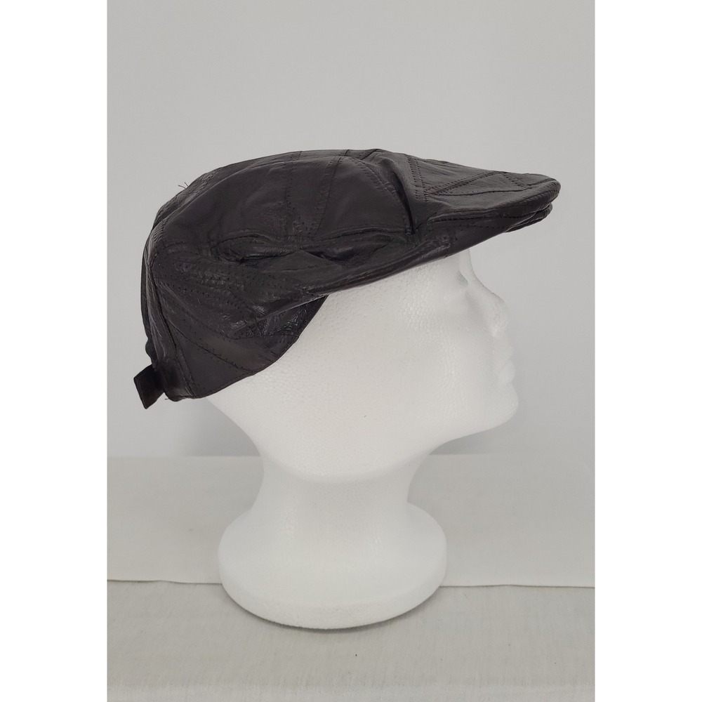 Vintage Haband Patch Leather Flat, Cabbie Cap, NWT